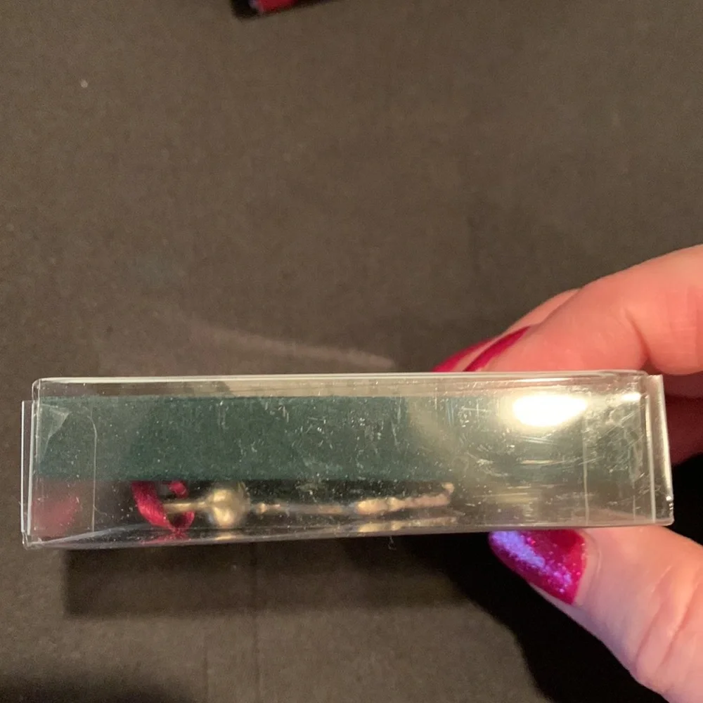 Longaberger 1990 Gingerbread Pewter Ornament with box